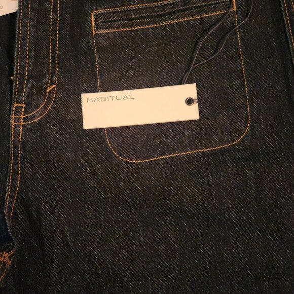 NEW HABITUAL GIRL cowgirl wide leg jeans in dark wash - Picture 4 of 7